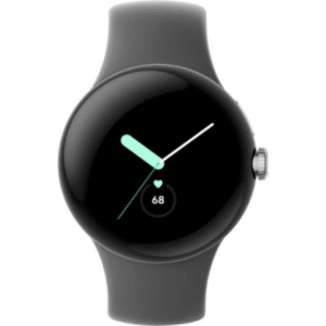 Google Pixel Watch (1st Gen) 41MM (GPS) - Polished Silver Stainless Steel - Ecofriendly