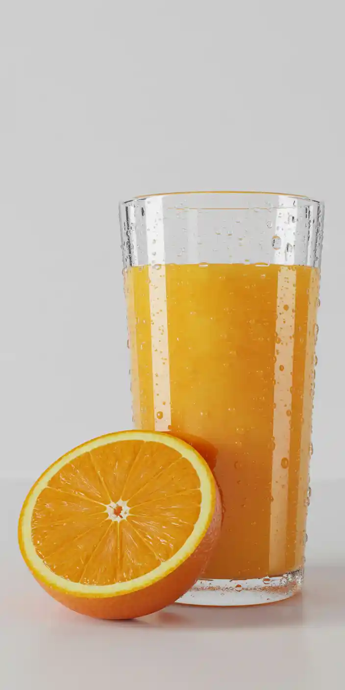 This fresh and clean wallpaper showcases a glass of vibrant orange juice with condensation, paired with a sliced orange against a soft gray background. It’s a crisp choice for lovers of orange wallpaper backgrounds and oranges wallpapers fruit. The minimalist composition brings brightness and zest to any phone screen.