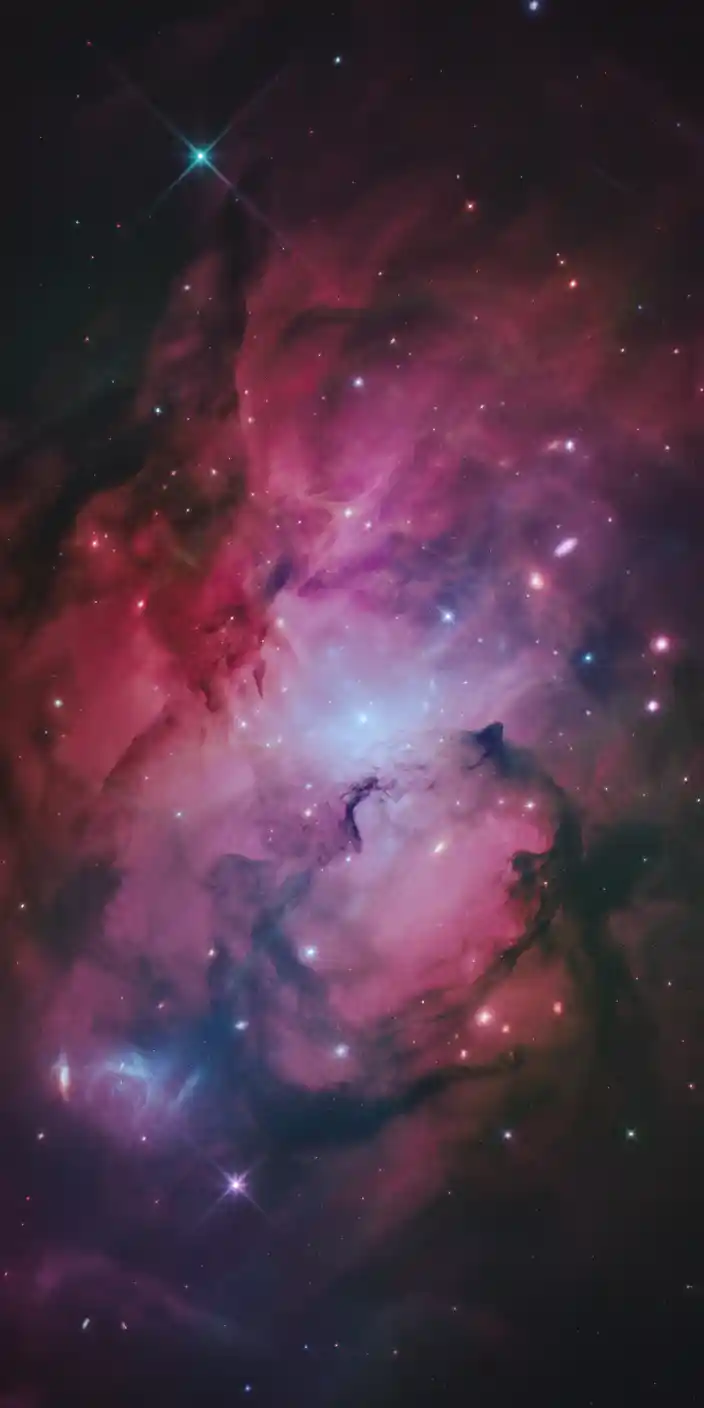 This wallpaper features a stunning burst of glowing pink and purple hues swirling through deep space. Stars twinkle across the background, giving the entire image a dreamy, enchanted quality. It’s a perfect match for fans of Wallpaper Fantasy and Pink Aesthetic Wallpaper Backgrounds who want a celestial vibe on their smartphone. This gorgeous design works beautifully as a lock screen or home background on both iPhone and Samsung devices.