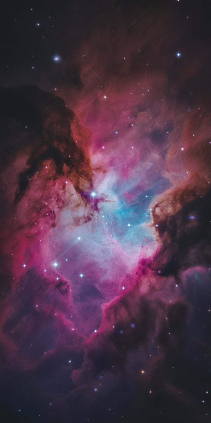 A captivating nebula glows in vibrant shades of pink and purple with scattered twinkling stars that add a sense of mystery and wonder. The design beautifully showcases the magic of space with a gentle, feminine twist. Ideal for users seeking Beautiful Galaxy and Aesthetic Pink And Purple themes, this wallpaper transforms your smartphone into a cosmic canvas. It’s a dreamy and modern aesthetic for both iPhone and Samsung users.